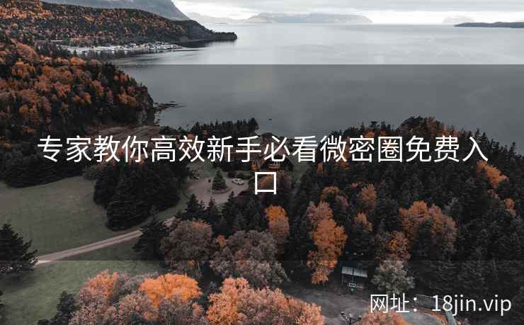 专家教你高效新手必看微密圈免费入口